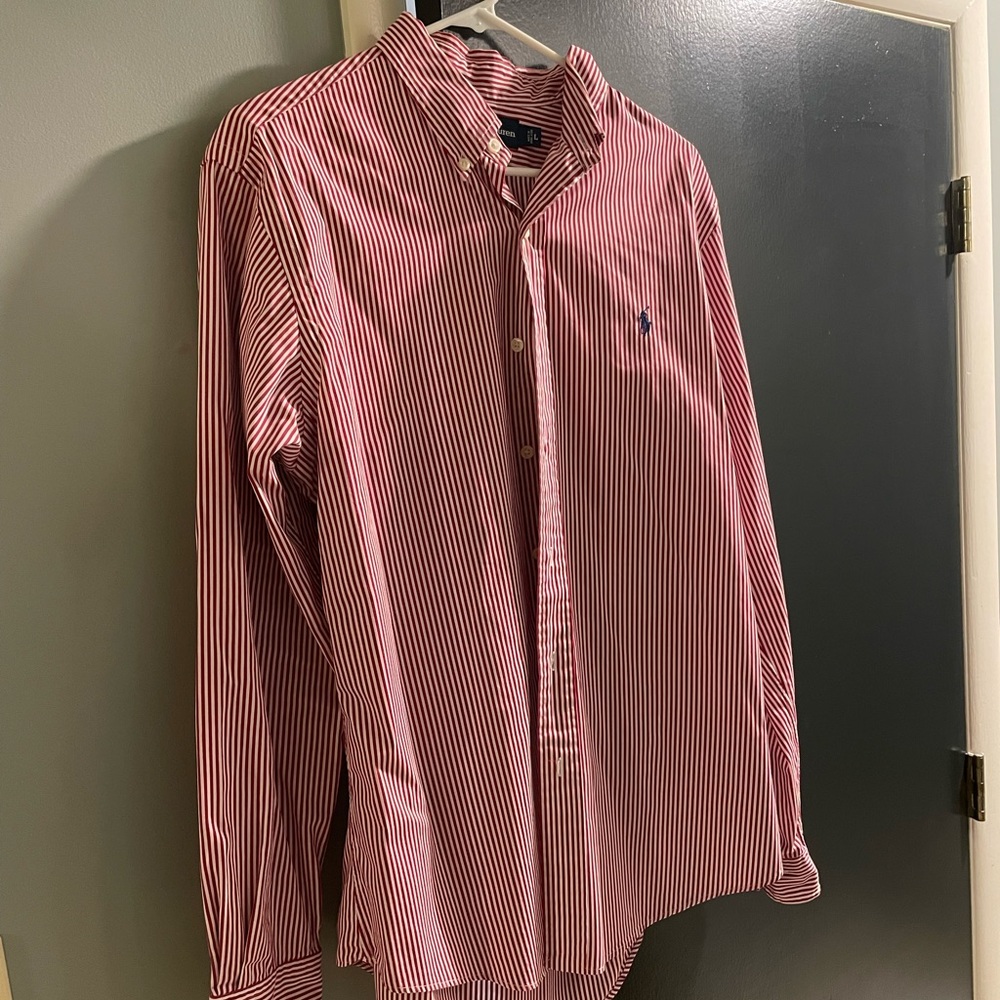 Polo Shirt. Size L. Red
